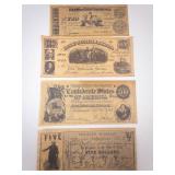 Reproduction Banknotes Set - Confederate & United States Currency