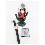 Disney Fantasia Mickey Mouse Figurine & Watch - Limited Edition