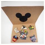 Disney-themed Enamel Pins - 6-Pin Set on Kraft Card (WDW 2020)