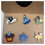 Disney-Inspired Enamel Pins - 6-Pin Set