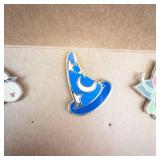 Disney-Inspired Enamel Pins - 6-Pin Set