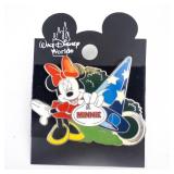 Minnie Mouse Pin - Official Disney World Display Pin with Starry Blue Backdrop