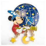 Disney Enamel Pin - Mickey Mouse Space Telescope & Galaxy Globe (LE 500)