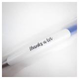 Novelty Ballpoint Pen - Blue Hand Clip & Thanks A Lot Text