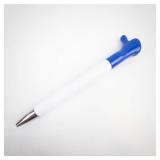 Novelty Ballpoint Pen - Blue Hand Clip & Thanks A Lot Text