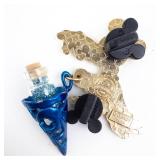 Disney Mickey Mouse Pin & Glitter Bottle Charm