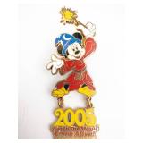 Mickey Sorcerer Pin & Charm - Watch The Magic California Adventure 2005