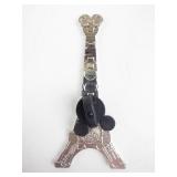 Eiffel Tower Enamel Tie Clip - Mickey Mouse Head