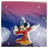 Mickey Mouse Sorcerer Cutout Card - Collectible Pin Included