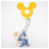 Disney Mickey Sorcerer Figure & Yellow Silhouette Keychain