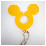Disney Mickey Sorcerer Figure & Yellow Silhouette Keychain