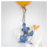 Disney Mickey Sorcerer Figure & Yellow Silhouette Keychain