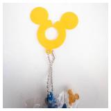 Disney Mickey Sorcerer Figure & Yellow Silhouette Keychain
