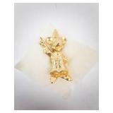 Micky Mouse Pin & Purple Gift Box - Gold-Tone Finish