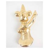 Micky Mouse Pin & Purple Gift Box - Gold-Tone Finish