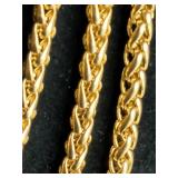 3 28" Goldtone Necklaces