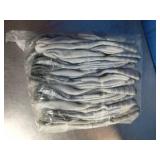 12 Pack  Safety split cowhide leather palm work gloves with a cotton back.