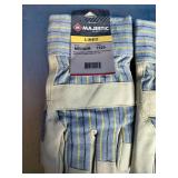 3 Pair Majestic 1520 winter-lined pigskin work gloves.