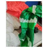 National Tree Company 6 ft. Inflatable Santa Riding Polar Bear.