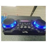 BeFree Sound portable party speaker with multiple subwoofers and reactive lights.
