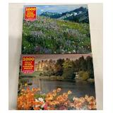 MM. 2x 1,000 Piece Puzzles