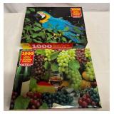 MM. 2x 1,000 Piece Puzzles