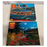MM. 2x 1,000 Piece Puzzles