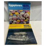 MM. 2x 1,000 Piece Puzzles