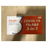 LOT OF 9 COVID-19/Flu A&B 3-in-1 Rapid Test Use By Date: 10/05/2025
