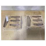 LOT OF 2 Losvio Bag Storage Organizer for Kitchen Drawer, Wooden Farmhouse Style Bags Organizer, Compatible with Gallon, Quart, Sandwich and Snack Variety Size Bag (Natural)