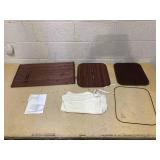 Costway Rectangle Bamboo Hamper Laundry Basket Washing Cloth Bin Storage Bag Lid-Brown