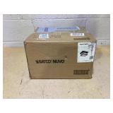 Nuvo Lighting 60/5606 Drexel Flush 2 Light 60-watt A19 Outdoor Close to Ceiling Porch and Patio Lighting with Frosted Seed Glass, Stone Black