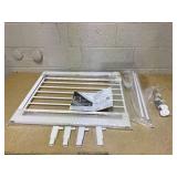Safety 1st Easy Install Walk Thru Baby Gate for Doorway With Door, Dog Gates, Fits 29"-38", Easy Install 28" Tall, White