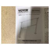 VEVOR 2-3 Handrails for Outdoor for Seniors Porch Deck Black Square Tube Steel