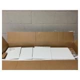 Costway 2-Tier Kids Bookcase with Spacious Top & Raised Base Toy Organizer with 5 Compartments Light White (Slightly Used, Minor Transit Damage)