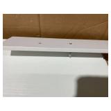 Costway 2-Tier Kids Bookcase with Spacious Top & Raised Base Toy Organizer with 5 Compartments Light White (Slightly Used, Minor Transit Damage)