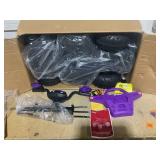 INFANS Kids Ride on ATV, 12V 4 Wheeler Quad Toy Vehicle with Music, Horn, High Low Speeds, LED Lights, Electric Ride On Toy, Battery Powered Wheels Car for Kids Over 3 Years Old (Violet) (Slightly Use