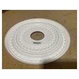 PRETYZOOM Ceiling Pu Light Fixture Elegant Decorative Cover for Chandeliers Ceiling Lights Effortless Installation for Home Office Spaces 16"OD x 3 1/2"ID x 1"P