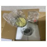 Design House 1-Light Satin Nickel Ceiling Light with Opal Glass and Pull Chain