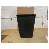 Amazon Basics Trash Can, Rectangular Commercial Office Wastebasket, 10 Gallon