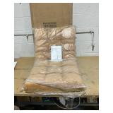 Costway Adjustable 14-position Cushioned Floor Chair, Beige