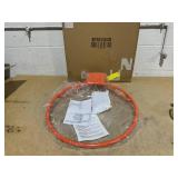 Costway SP38332OR 18 in. Heavy Duty Wall Mounted Basketball Rim Goal Replacement - Orange