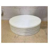 Boardwalk Polishing Floor Pads, 20" Diameter, White, 5/Carton