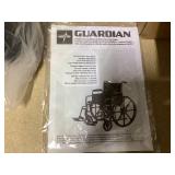 Medline Guardian K1 Wheelchairs , 18 Inch Seat Width, Elevating Leg, Vinyl, 8 Inch Caster, 36 Inch Height, Desk Length, 1 Count, #K1186V22E