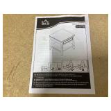 HOMCOM Retro Side Table, End Table with Storage Drawer and Open Shelf for Living Room, Bedroom, Dark Coffee