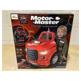 Qaba Mechanic Kids Truck Engine Toy Set, Car Service Play Set, Red