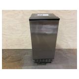 Costway 80Lbs/24H Commercial External Lab Ice Maker Free-Standing Under Counter Ice Machine with LED Light and 24H Timer