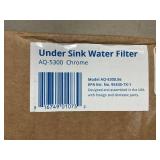 Aquasana Under Sink Water Filter System - Reduces PFAS, Lead, & Chlorine in Drinking Water - Under Counter Claryum Filtration for Kitchen - 3-Stage - Chrome Faucet - AQ-5300.56