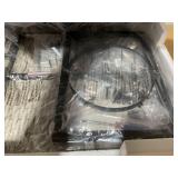 COSTWAY 2-in-1 Patio Rattan Gas Propane Tank Cover for 20 lbs Propane Tanks-Gray