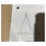 Tangkula 6 FT Christmas Lighted Nativity Scene Set, Pre-Lit Xmas Scene with 240 LED Lights, Ground Stakes, Zip Ties & 6 Lightening Modes, Xmas Holy Family Set for Yard Lawn Garden